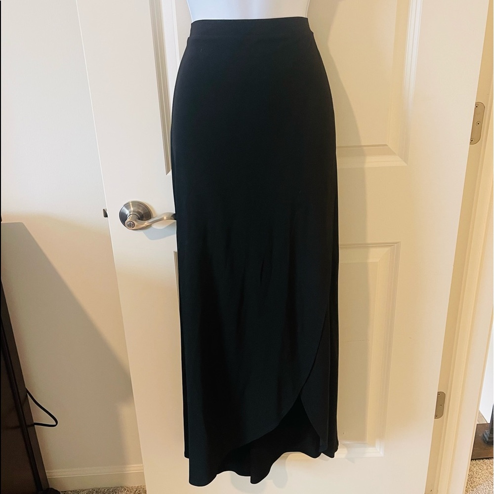 Express Black Midi Skirt